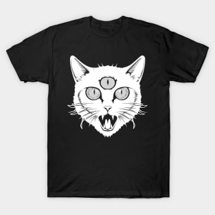 Third Eye Kitty White T-Shirt